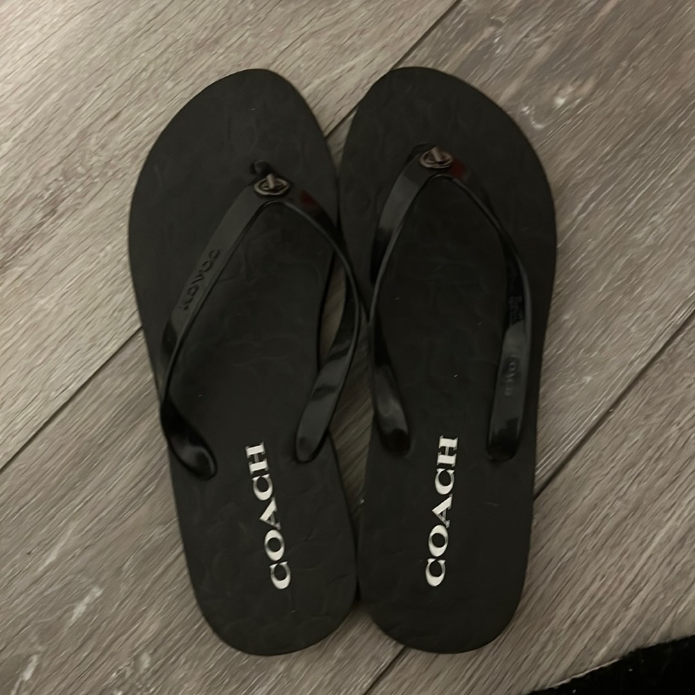 Coach flip flops